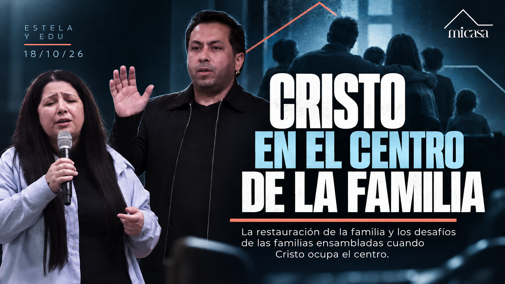 Portada de Cristo en el centro de la familia